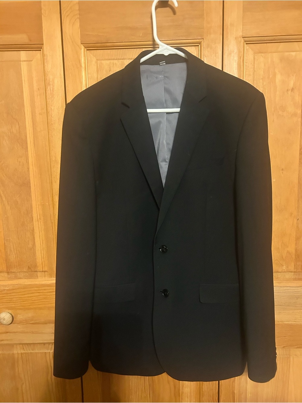 Express Men's Black slim fit Two-Button Suit Jacket 38 reg.